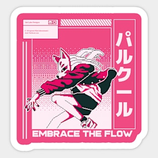 Embrace The Flow Parkour Sticker
